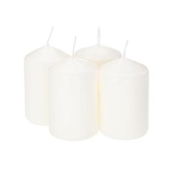 Bougies cylindriques ""mini"", 6 x 4 cm Ø, écru