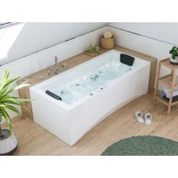 Baignoire Balnéo Unity 180x80 Made in Germany 24 buses sans robinet