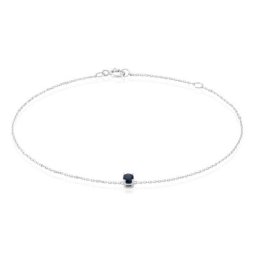 Bracelet Or Blanc Onora Saphir