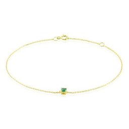 Bracelet Or Jaune Onora Emeraude