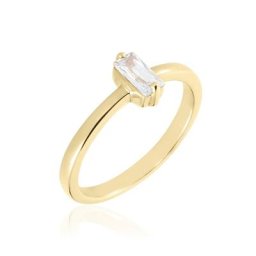 Bague Nila Plaqué Or Jaune Oxyde De Zirconium