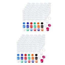 Gobelet de peinture en plastique transparent 200 bandes 1200 pots bandes de peinture africaine