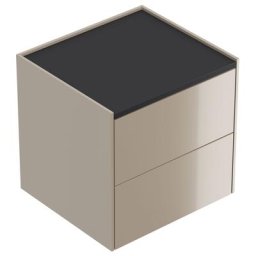 Table de chevet Somnia M 50cm A avec 2 tiroirs Push to Open Kubanit