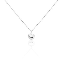 Collier Barbara Argent Blanc