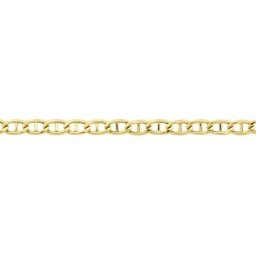 Collier Celio Maille Marine Ovale Or Jaune