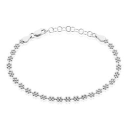 Bracelet Ashlee Argent Blanc