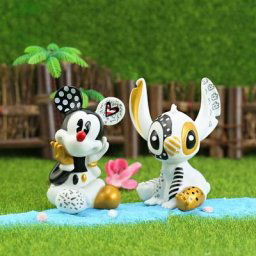 Disney-Accessoires montés sur voiture Cartoon Cartoon Peripheral Stitzer Brittop Black Gold