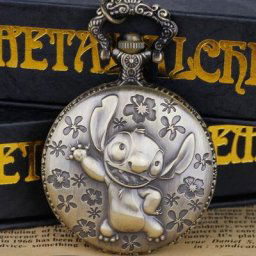 Montre de poche à quartz rétro avec collier thème de jeu exquis montres JOPendant
