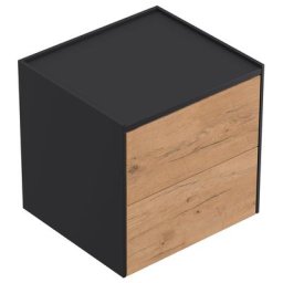 Table de chevet Somnia M 50cm A avec 2 tiroirs Push to Open Oak