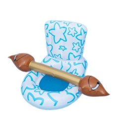 Chaise de sport aquatique gonflable en forme de flotteur tapis de chaise pour adultes dossier