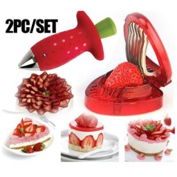 Outils de gadget de fruits de cuisine coupe-scalf Harvey Corer extracteur de tige de cuir chevelu