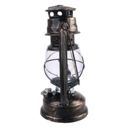 Lampe à huile LED rétro Vintage en métal lanterne Portable Kerosene lumière d'extérieur