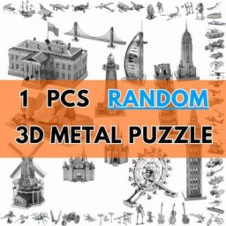 Puzzle en métal 3D pour adultes 1 pièce/ensemble modèle aléatoire construction de bar insectes