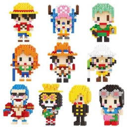 Décennie s de construction Anime One Piece Micro ParemployConnection Luffy Zoro Chopper Cartoon