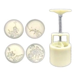 50g lune gâteau moule 4 prune orchidée timbres Mooncake main pression pâtisserie moule bricolage