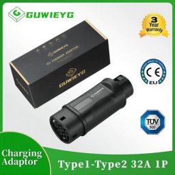 GUWIEYG – adaptateur de chargeur EV de type 1 à type 2 J1772 à IEC62196-2