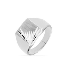 Chevalière Henry Argent Blanc