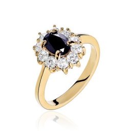 Bague Insaf Plaqué Or Jaune Oxyde De Zirconium