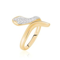 Bague Reyyanae Plaqué Or Jaune Oxyde De Zirconium