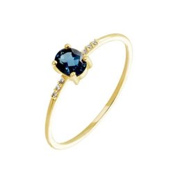 Bague Or Jaune Jehane Topaze Oxydes De Zirconium