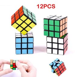 Petit Cube Magique Amusant de 3cm pour Enfant Jouets de ixd'Anniversaire Vitesse Lisse Puzzle