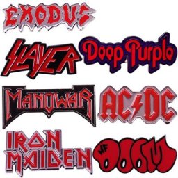 Broche en émail vintage RapMetal Music Rock Band insignes en alliage métallique épinglettes
