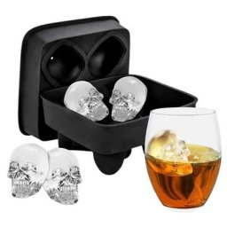Moule à 4 Grilles en Silicone pour Cube à Glace Machine à Boules de Glace pour Whisky Vin
