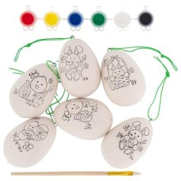 Kit peinture ""œufs"" à peindre, avec motifs préimprimés