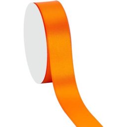 Ruban satin 25 mm, orange, 10 m