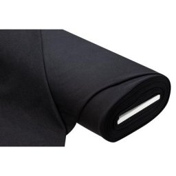 Tissu Sweat-shirt recyclé, noir