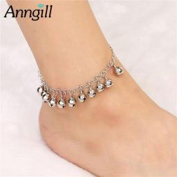Bracelet de cheville rétro vintage pour femme bijoux de pied bijoux de jambe de rinçage Jingle