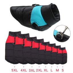 Veste rembourrée imperméable pour animaux de compagnie manteau de bouledogue français Chihuahua