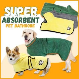 Peignoir absorbant pour animal de compagnie manteau à séchage super rapide serviette douce et