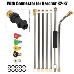 Lance de pulvérisation d'eau à jet métallique pour Karcher nettoyeur de toit de voiture 5 buses