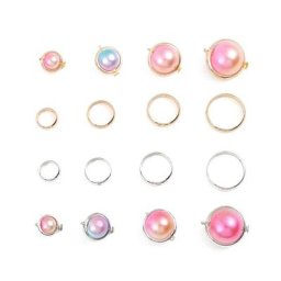 Anneaux à double trou pour diabétique cercle de positionnement perle d'espacement pour bijoux