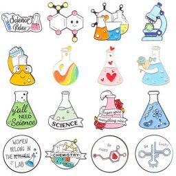 Broche en alliage de fleur pour femme bijoux cercle d'émail géométrie créative géométrie