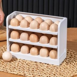 Egg Escal30 Grilles 3 Couches Design Rotatif Sans BPA Incassable Gain de Place Fente Conique en