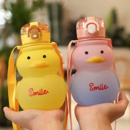 Bouilloire à paille portable anti-fuite avec sangle réglable bouteille d'eau de voyage grande