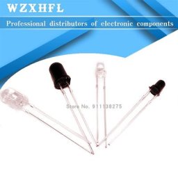 Lot de 50 diodes électroluminescentes LED 3mm 5mm F3 F5 940nm émetteur/récepteur infrarouge