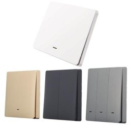 Panneau d'interrupteur à bouton-poussoir UE plaque frontale 86x86mm