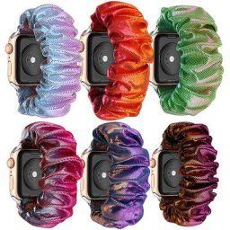 Bracelet élastique Solo pour Apple Watch accessoire de rechange pour montre Scrunchie Band 6 Se 5