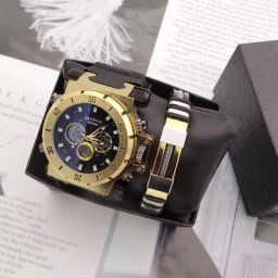 Montre-bracelet de luxe multifonctionnelle pour hommes d'affaires affichage numérique des