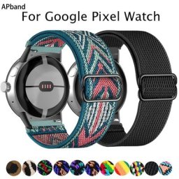 Scrunchie Band pour Google Pixel Watch Strap Smartwatch Accessrespiration Elastic Nylon Loop