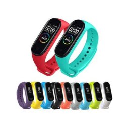 Bracelet en Silicone Souple pour Xiaomi Mi Band 5 6 4 3