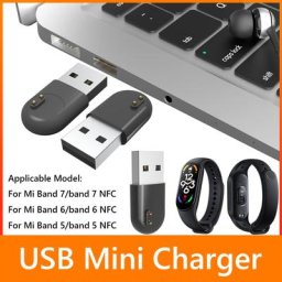 Replacement Portable Mini USB Charger Dock Cradle for Xiaomi Mi Band 7 6 5 NFC Smart Bracelet Watch