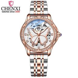 CHENXI femmes automatique Machine montre Top marque de luxe en acier créatif femmes Bracelet montres