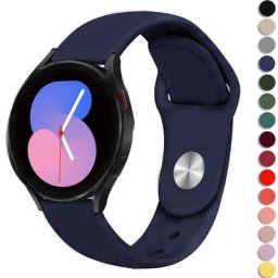 Bracelet en Silicone 20mm/22mm pour Samsung Galaxy watch 5/5 Pro/4/Active 2/correa Gear S3 Huawei
