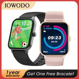 IOWODO-Montre connectée R3pro pour hommes et femmes tracker d'activité étanche IP68 25 modes