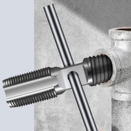 Extracteur de fil cassé 2 en 1 outils de retrait de Valve Triangle de tuyau d'eau à Double tête