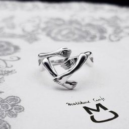 Bague sculptée à la main pour hommes et femmes bijoux de couple amour romantique pour toujours